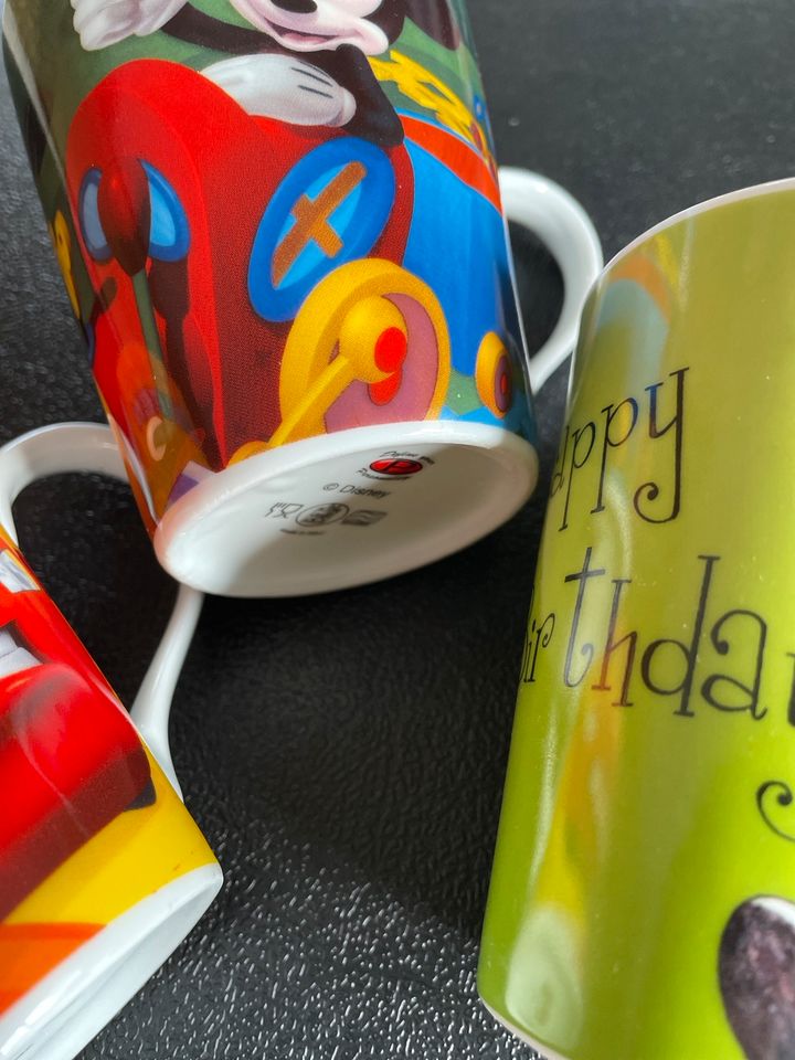 Micky Mouse Tasse von Disney, Lightning Mc Queen und Geburtstags in Coswig