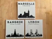 Dekoartikel Bild Wandbilder IKEA Lisbon Bangkok Marseille Set Bayern - Gersthofen Vorschau