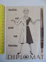 DIPLOMAT Füller Schreiben - Werbung Reklame Anzeige STERN 1956 Baden-Württemberg - Leonberg Vorschau