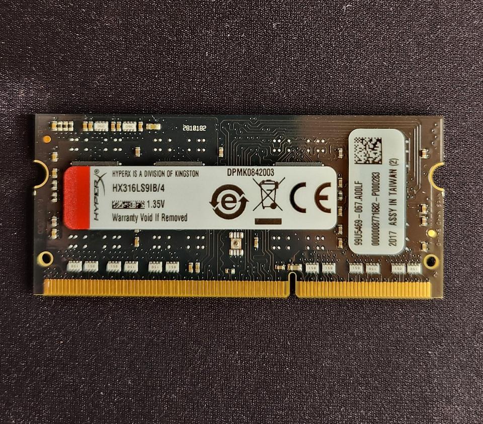 4GB RAM PC3L-12800 HX316LS9IB/4 Kingston DDR3 HyperX Notebook in Mühlhausen