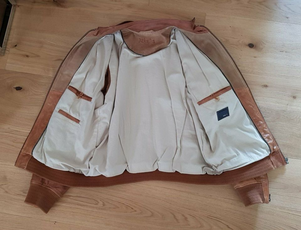 Herrenblouson Lederjacke. Größe: L. Farbe: cocnac in Einhausen