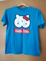 T-Shirt "Hello Titty" Hello Kitty Gr. M lustig Oberteil Brüste Baden-Württemberg - Ludwigsburg Vorschau