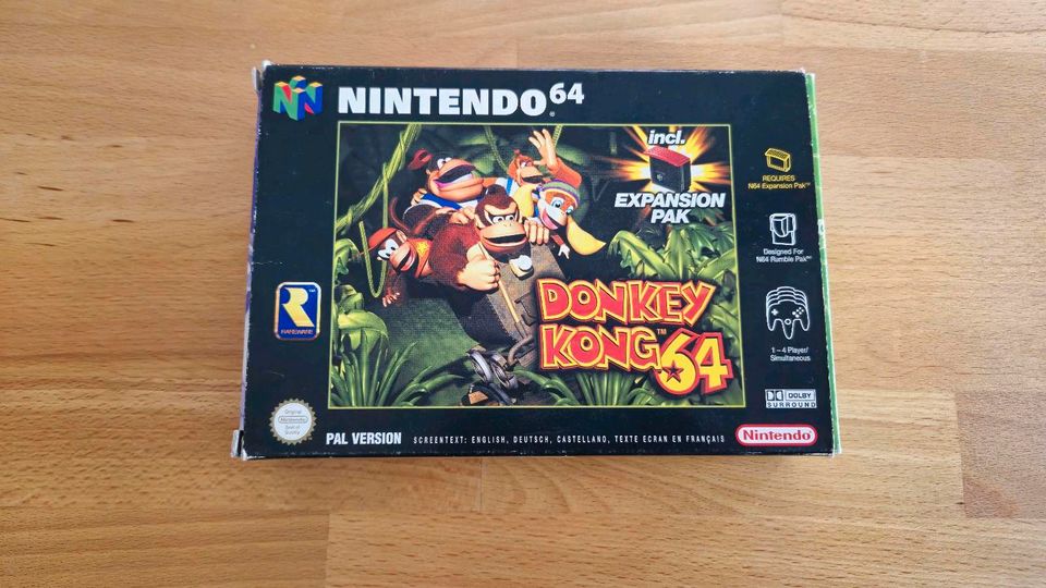 Nintendo 64 Donkey Kong 64 OVP CIB N64 in Pliezhausen