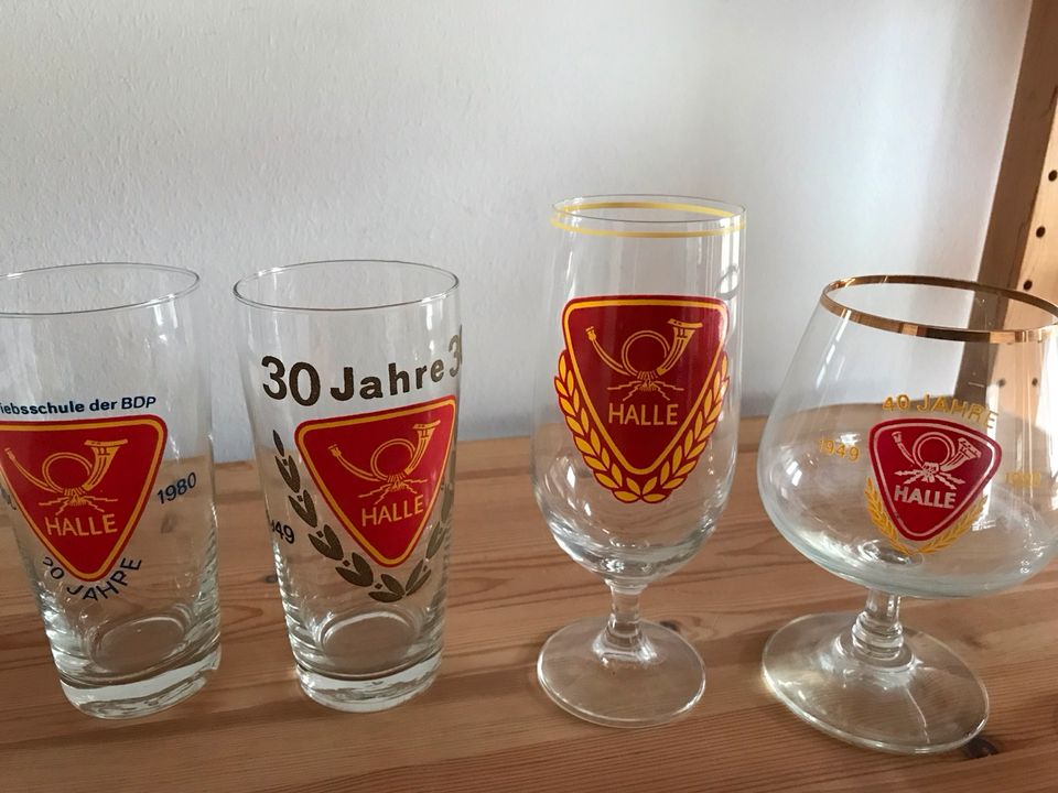 Biergläser DDR Halle/Saale in Coburg