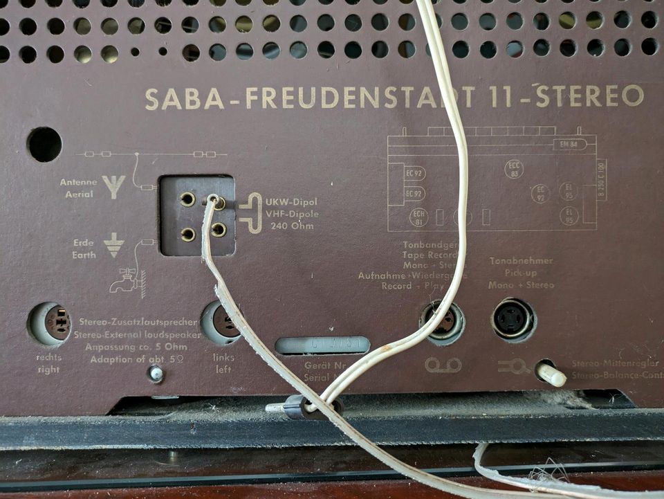 Saba Freudenstadt Röhrenradio in Kitzscher