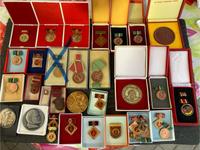 DDR Orden, Anstecker, ,Medaille, Abzeichnen Grenztruppen, LPG Thüringen - Streufdorf Gem Straufhain Vorschau