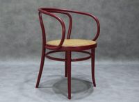 1x Thonet 209 Designklassiker Wiener Geflecht weinrot Vintage Wuppertal - Heckinghausen Vorschau