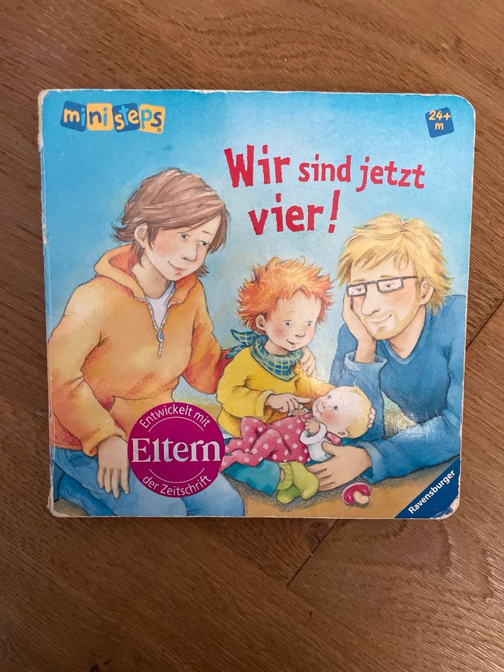 Ministeps Buch Wir isind jetzt vier! neues Baby, Geschwisterkind in Berlin