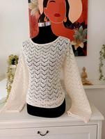 Damen Strickpullover mit rücken Bänder Größe L h&m Sachsen - Freiberg Vorschau