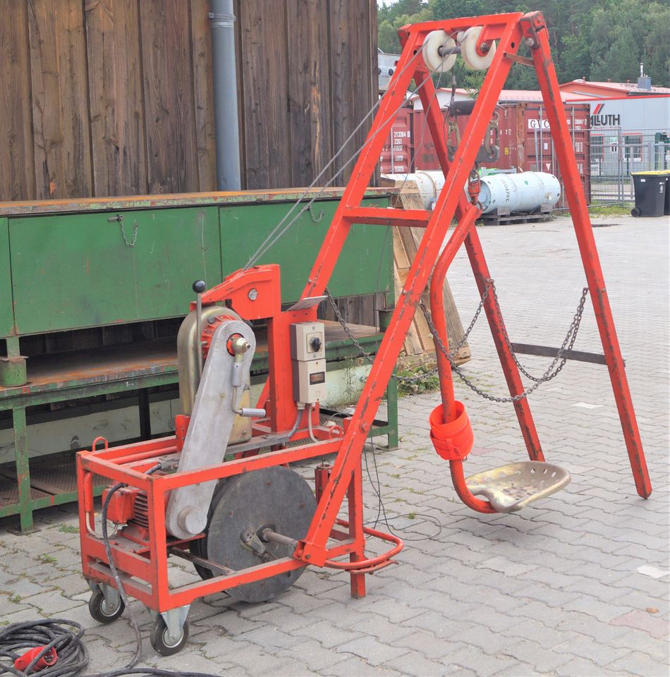 Einfahrgerät Abseilgerät Winde für Silo Bunker Schacht Grube 50m in Hohen Neuendorf