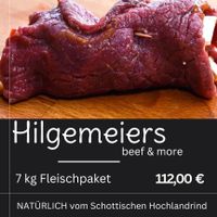 7 kg Rindfleischpaket OHNE Knochen - Rindfleisch vom Schottischen Hochlandrind - 28. JUNI 2024 Niedersachsen - Diepenau Vorschau