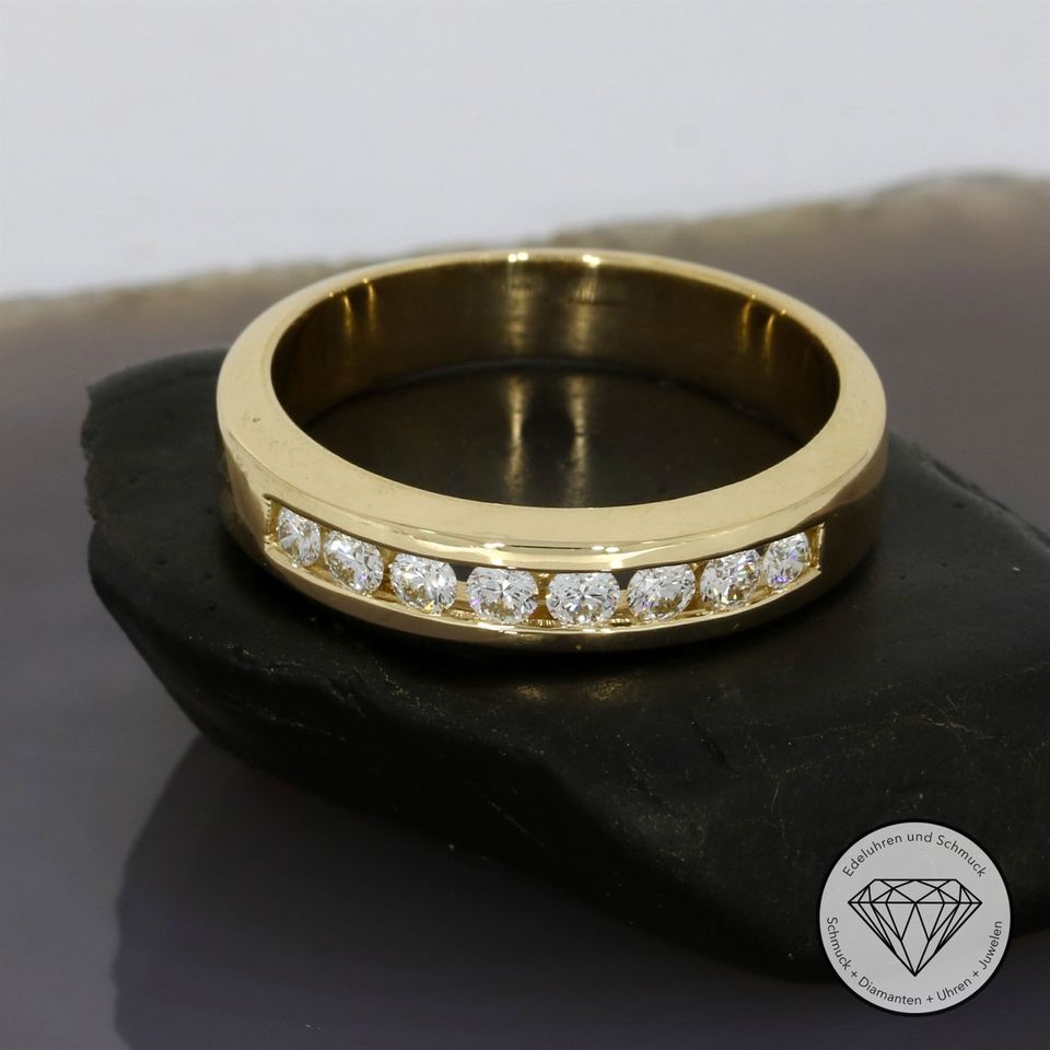 M*202305 WERT 3.300,- Brillant 0,60 ct Ring 585 Gold 14 KT XXYY in Essen