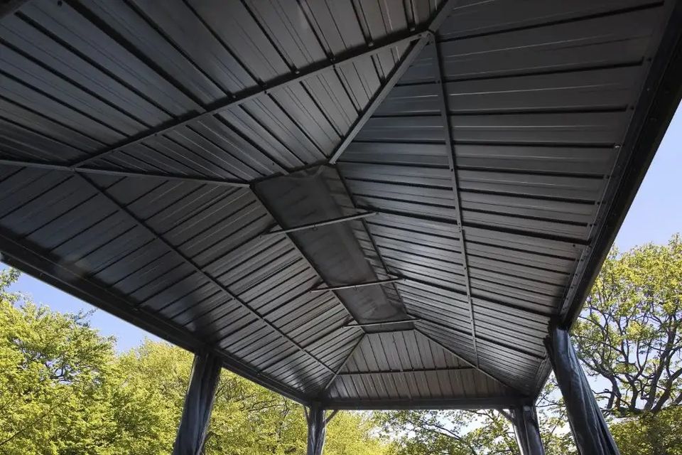 Sojag Aluminium Pavillon Messina Gartenhaus Pergola 12x20 in Bad Kissingen