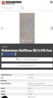 12 Stück Fliesen - Kermos Flakestone Grau - 60x120cm - neuwertig Mecklenburg-Vorpommern - Sauzin Vorschau