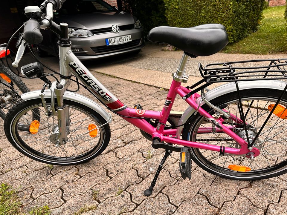 PEGASUS TEAM, silber - pink, 20" Kinderfahrrad in Gronau (Leine)