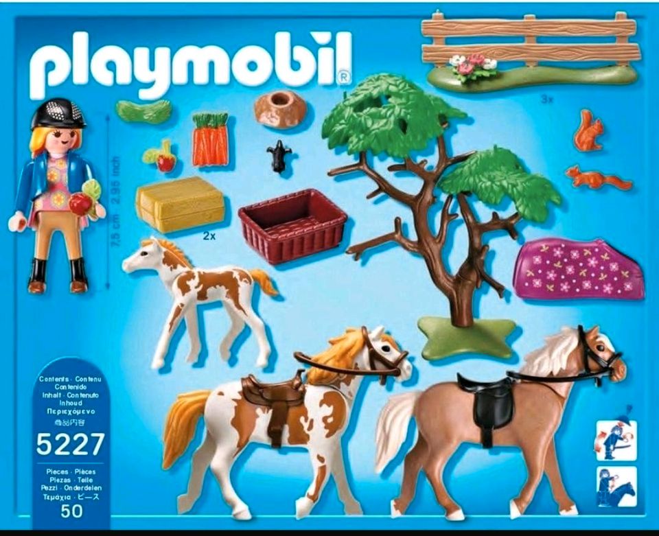 Pferdekoppel Playmobil 5227 vollständig in Hoya