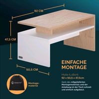 Couchtisch Sacramento 92x50,5x47,5cm weiß sonoma eiche Nordrhein-Westfalen - Hamm Vorschau