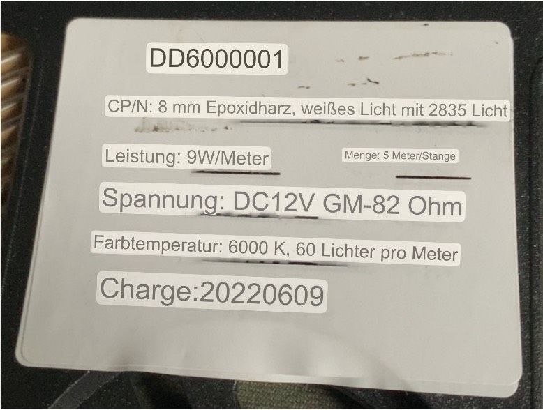 LED Band Streifen 5 Meter kürzbar zB: Ersatz Badspiegel in Sandersdorf