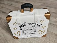 Hochzeitsgeschenk Spardose "Just married" Koffer (Keramik) Dresden - Pieschen Vorschau