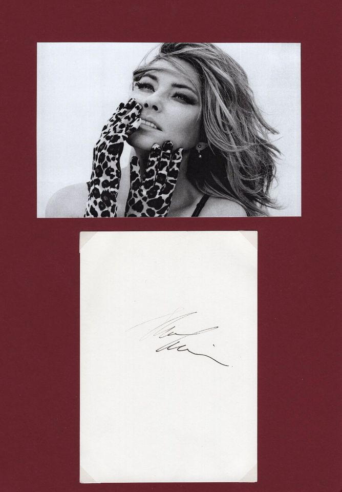 Popstar SHANIA TWAIN - Original Autogramm signiert Unterschrift in Bad Birnbach