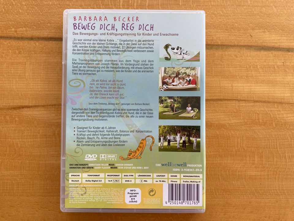 DVD Yoga Pilates Kinder Beweg dich, reg dich Barbara Becker in Bad Soden am Taunus