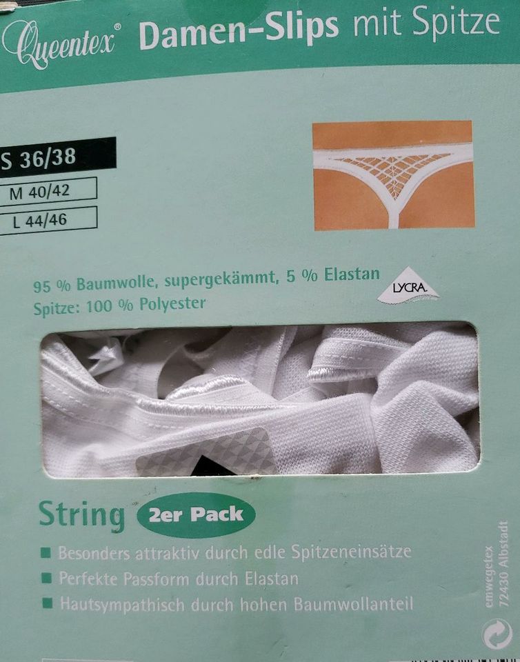 Damen String mit Spitze 2er-Pack in Meldorf