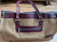 Reisetasche / Weekender Vintage, Bordeaux rot & hellbraun Bielefeld - Bielefeld (Innenstadt) Vorschau