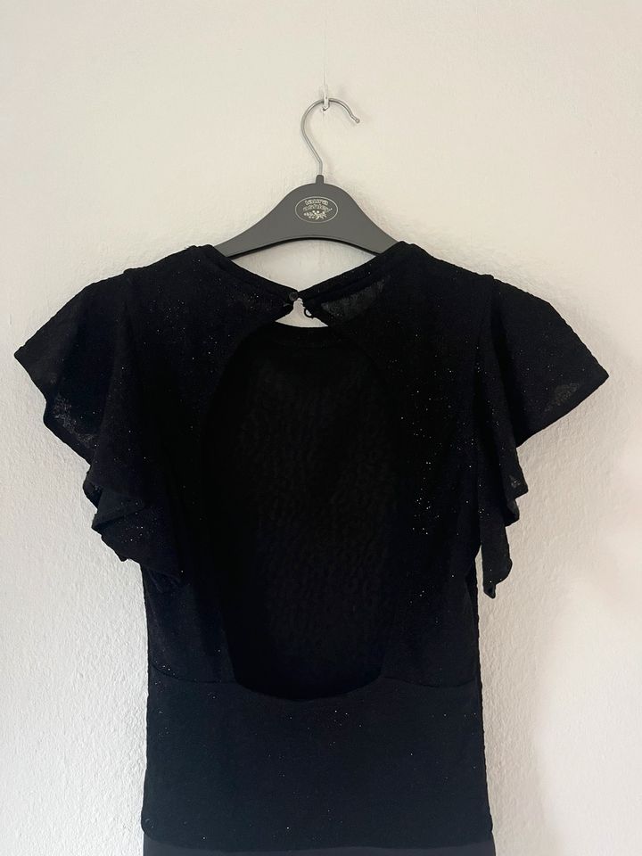 Party Pailletten Glitzer Body rückenfrei Bluse Zara in Berlin