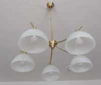 Lampe, 5 flammig, Lampenschirm weiß marmoriert, sehr gut erhalten Berlin - Spandau Vorschau