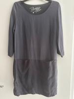 Dunkelgraues Kleid im Materialmix von Frogbox, Größe 36 Hessen - Seligenstadt Vorschau