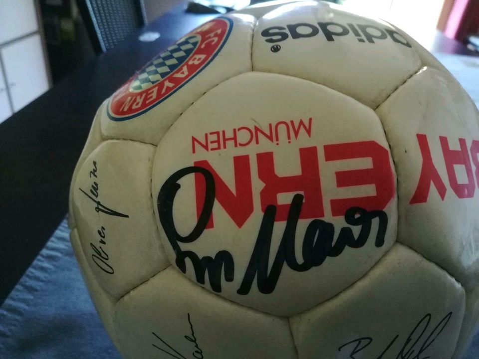 FC BAYERN Ball, signiert, Saison 1996/1997 +Autogramm SEPP MAIER in Marktschellenberg