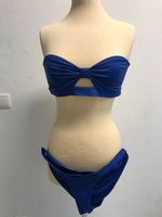 H&M Bikini blau trägerlos Gr. 42 Set Oberteil und Slip München - Laim Vorschau