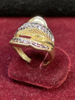 GOLD DAMEN RING 14k 585 Gr. 54 3,28g Gelb Gold Weiß Gold Berlin - Neukölln Vorschau