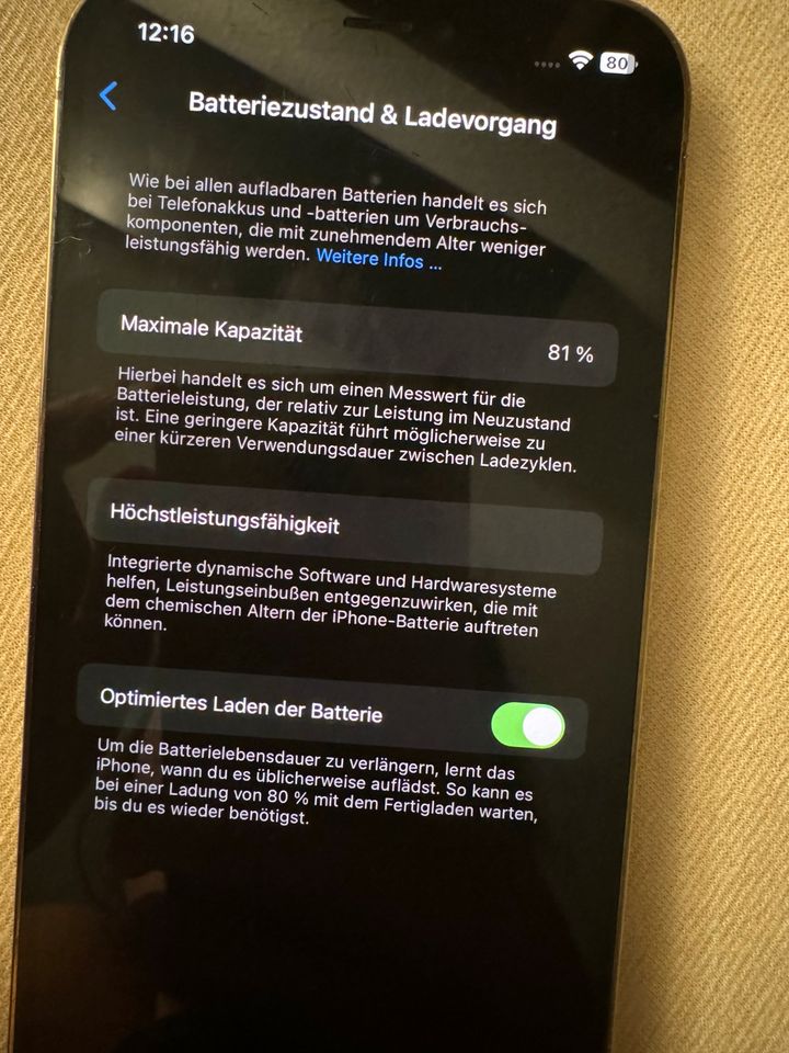 iPhone 12 Pro Gold 128 GB defekte Rückseite in Bremen