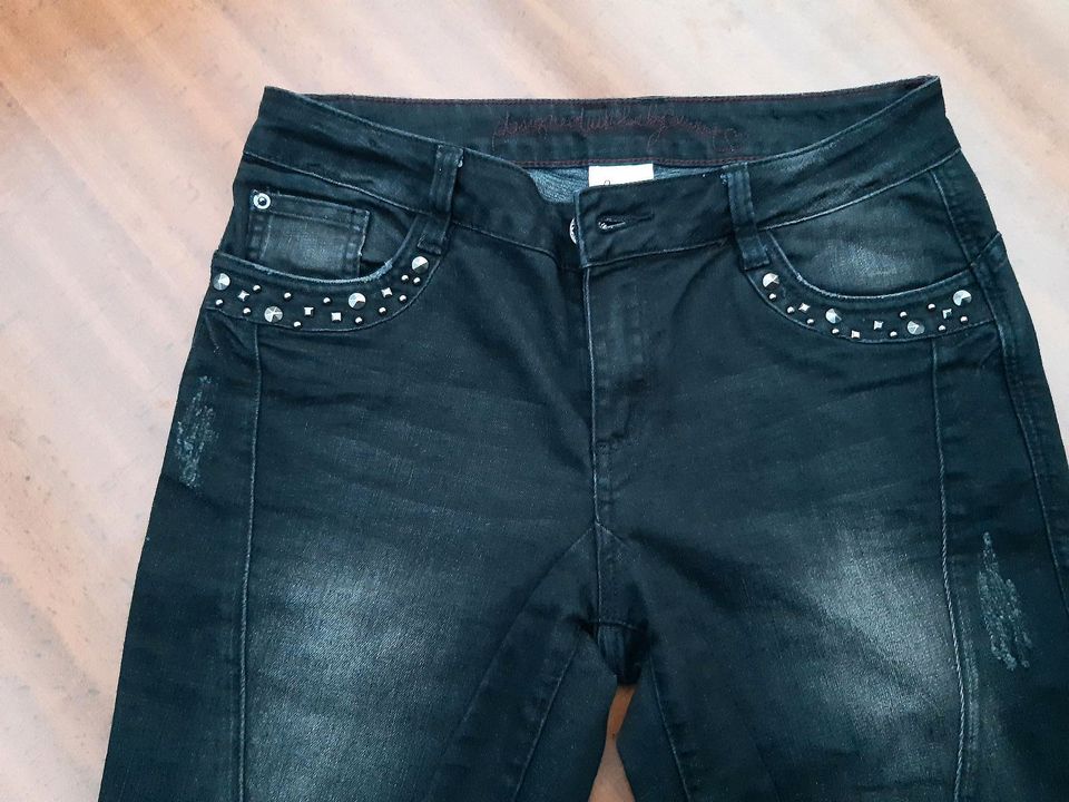 Hose Jeans schwarz von Comma Größe 38 in Mölln