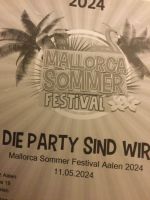 2 Tickets Mallorca Sommer Festival in Aalen am 11.05.2024 Baden-Württemberg - Westhausen Vorschau