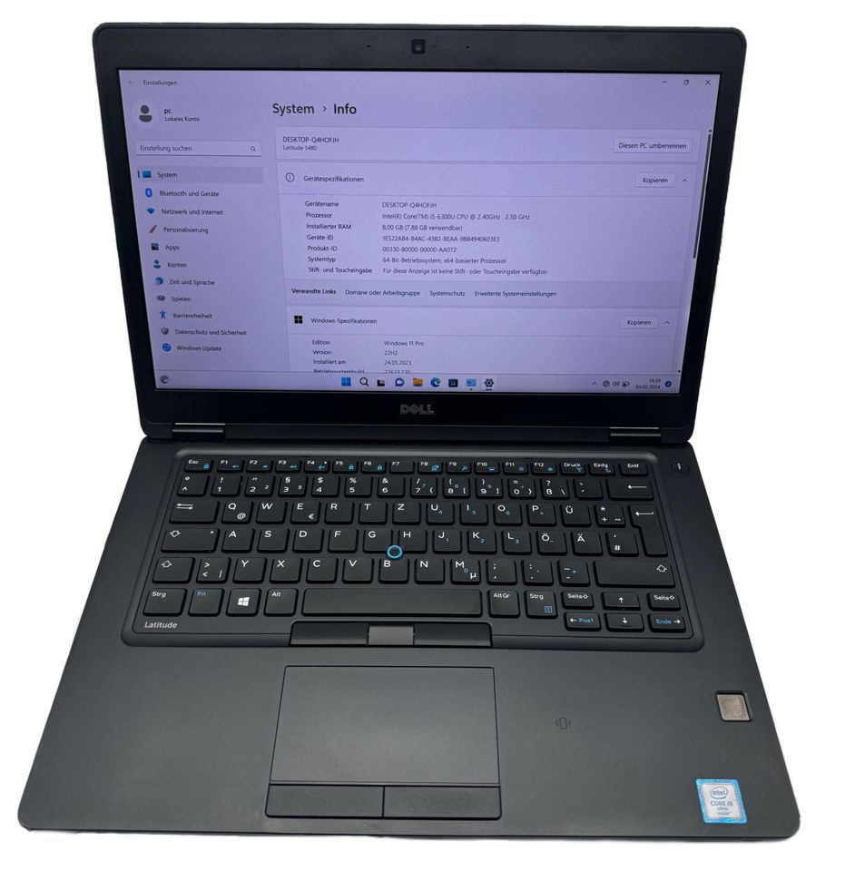 Dell Latitude 5480 i5-6. 256SSD Laptop Notebook  14“- Top in Fröndenberg (Ruhr)