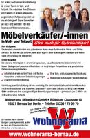Möbelverkäufer/-innen (m/w/d) Voll- und Teilzeit GESUCHT Brandenburg - Bernau Vorschau