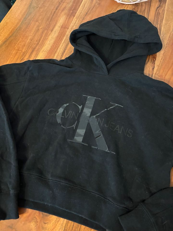 Calvin Klein Hoody kurz schwarz Gr S in Bad Wörishofen