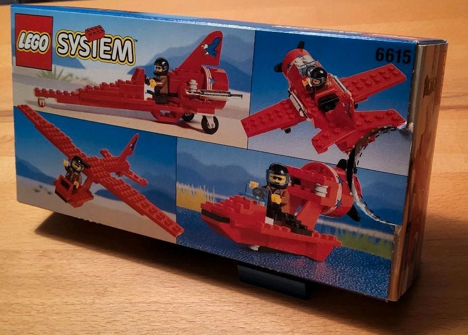 Lego System 6615 Doppeldecker Roter Baron, Anleitung und Karton in Lohmar