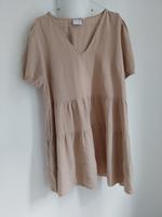 Kleid Gr. 42, Vila, Viskose/BW/Leinen, beige Eimsbüttel - Hamburg Eimsbüttel (Stadtteil) Vorschau
