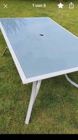 Tisch Alu mit Glasplatte 1,50 m x 90 h: 72 cm Nordrhein-Westfalen - Paderborn Vorschau