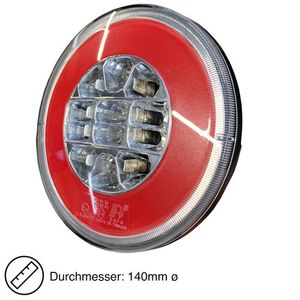 LED Rückleuchten Set 7 polig Magnet verkabelt 12V 24V PKW Anhänger  Beleuchtung