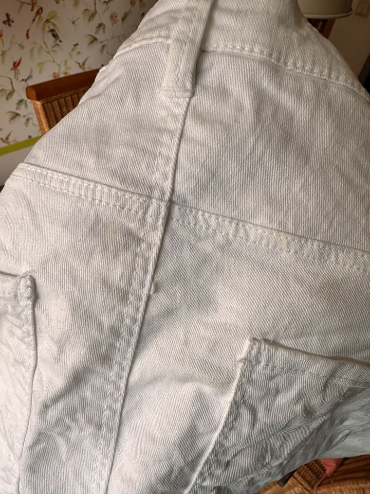 Umstandsshorts Shorts H&M Mama weiß gr.46/xXXL in Lutherstadt Wittenberg