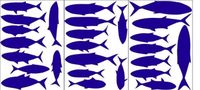 Wandtatoo Wandsticker Fensterbild, Fische dunkelblau Badezimmer Hessen - Friedrichsdorf Vorschau