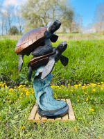 Lebensgrosse Schildkröten als Wassespeier Bronzefigur für Garten Nordrhein-Westfalen - Wickede (Ruhr) Vorschau