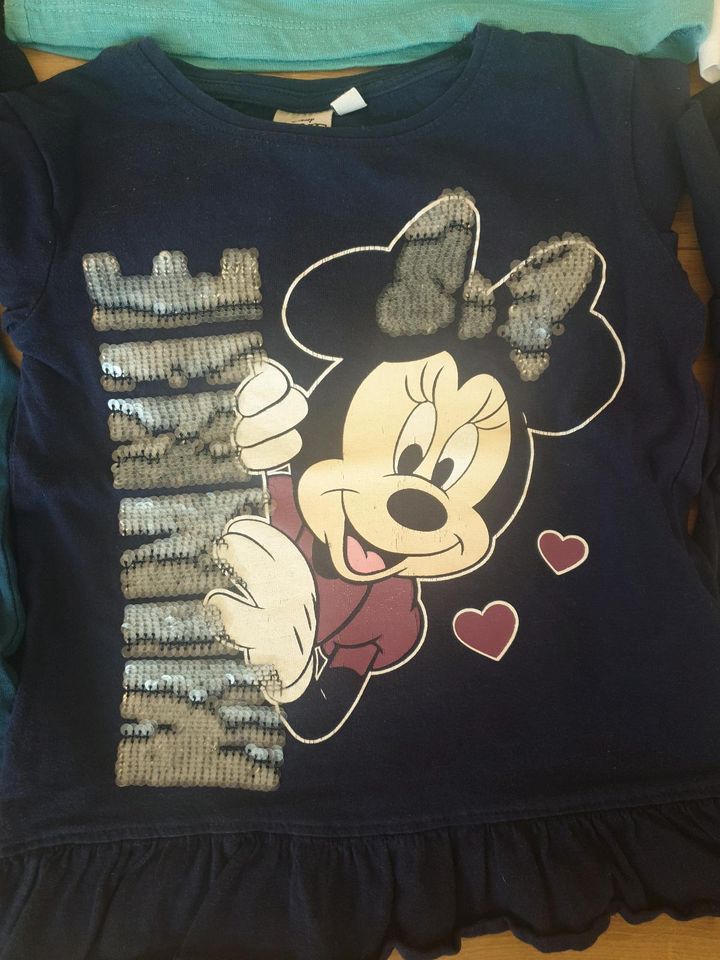 Langarmshirt 98 next Maus h&m Minnie Herz Pailletten Krone Spirit in Hohenstein