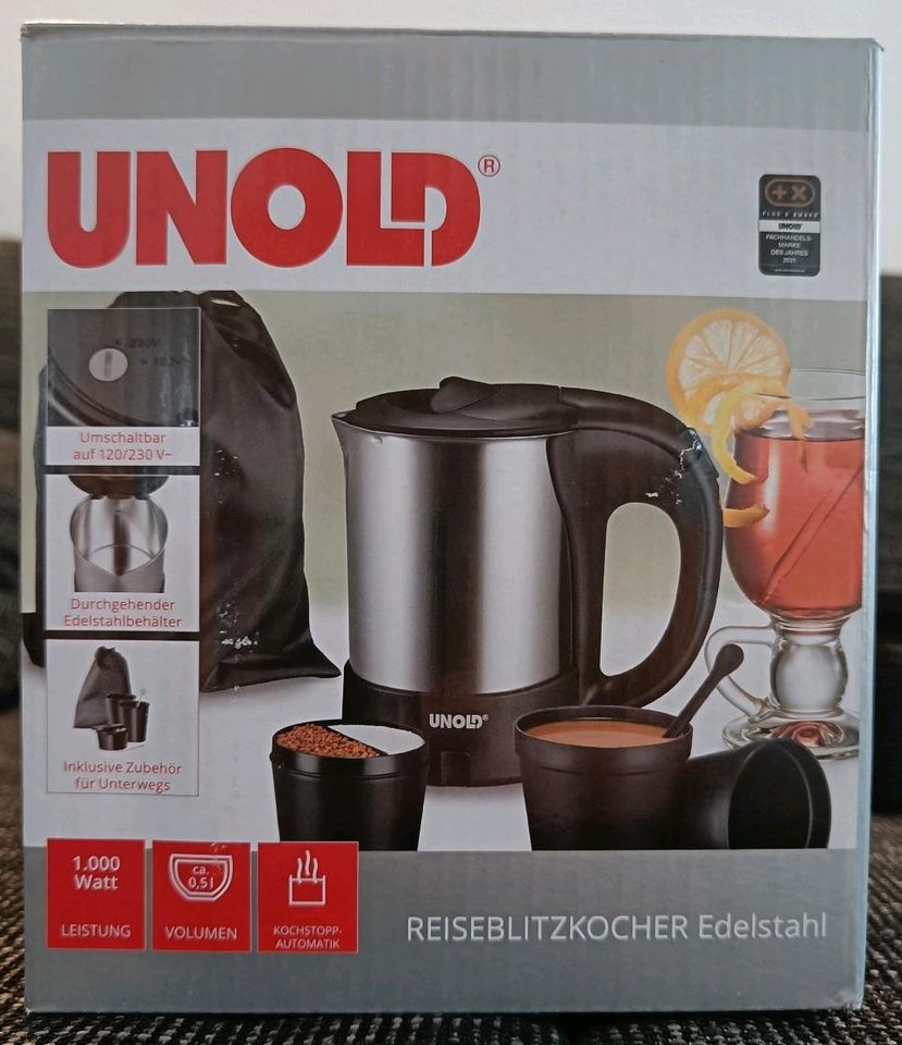 Camping Wasserkocher UNOLD 0,5 L in Baden-Württemberg - Wolpertshausen |  eBay Kleinanzeigen ist jetzt Kleinanzeigen