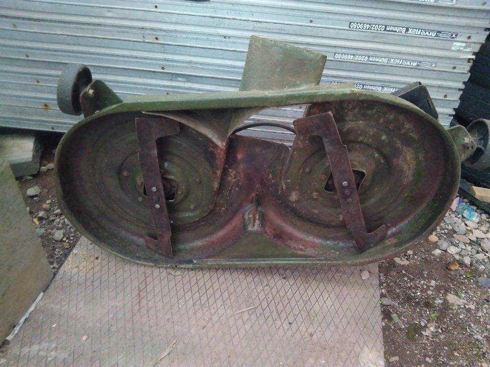 Kommunal Profi Doppel Mähwerk Aufsitzmäher Gutbrod John Deer in