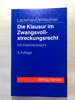 Lackmann/ Wittschier, Die Klausur im Zwangsvollstreckungsrecht Brandenburg - Frankfurt (Oder) Vorschau
